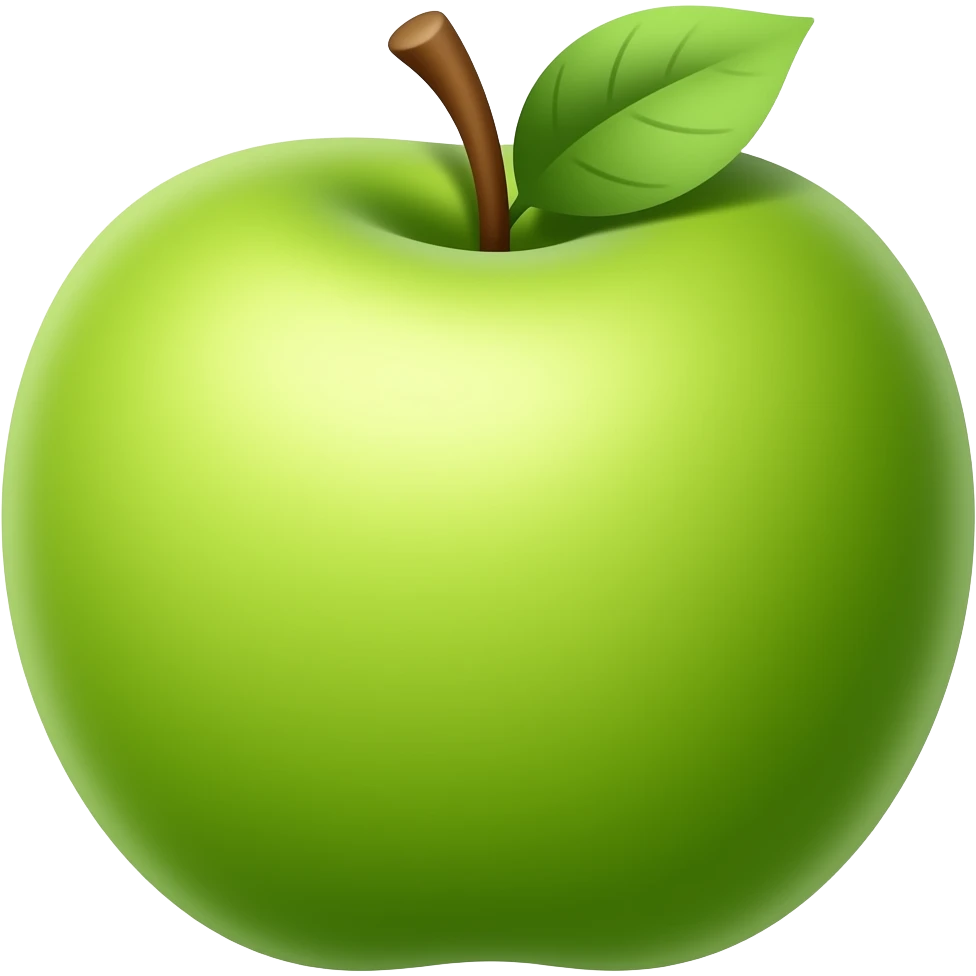 green apple emoji