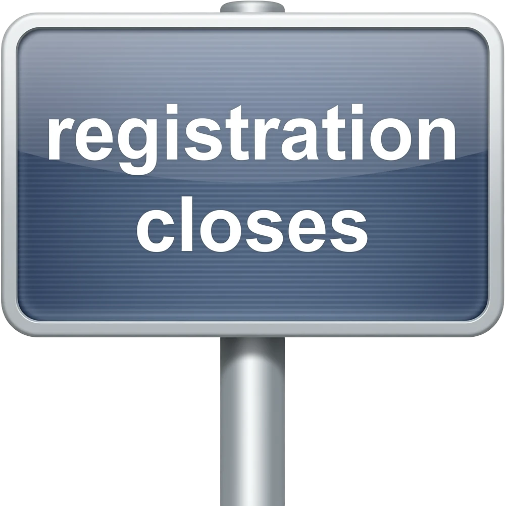 registration closes emoji