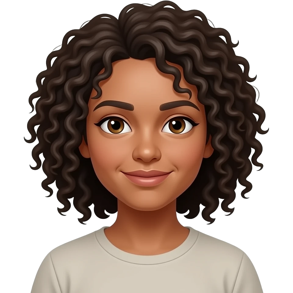 Curly hair Emoji emoji