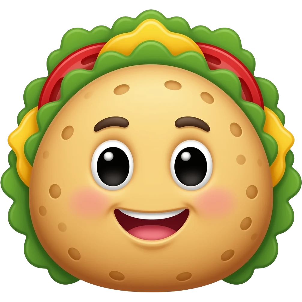 Quiero una botarga de una arepa venezolana un poco más serio emoji