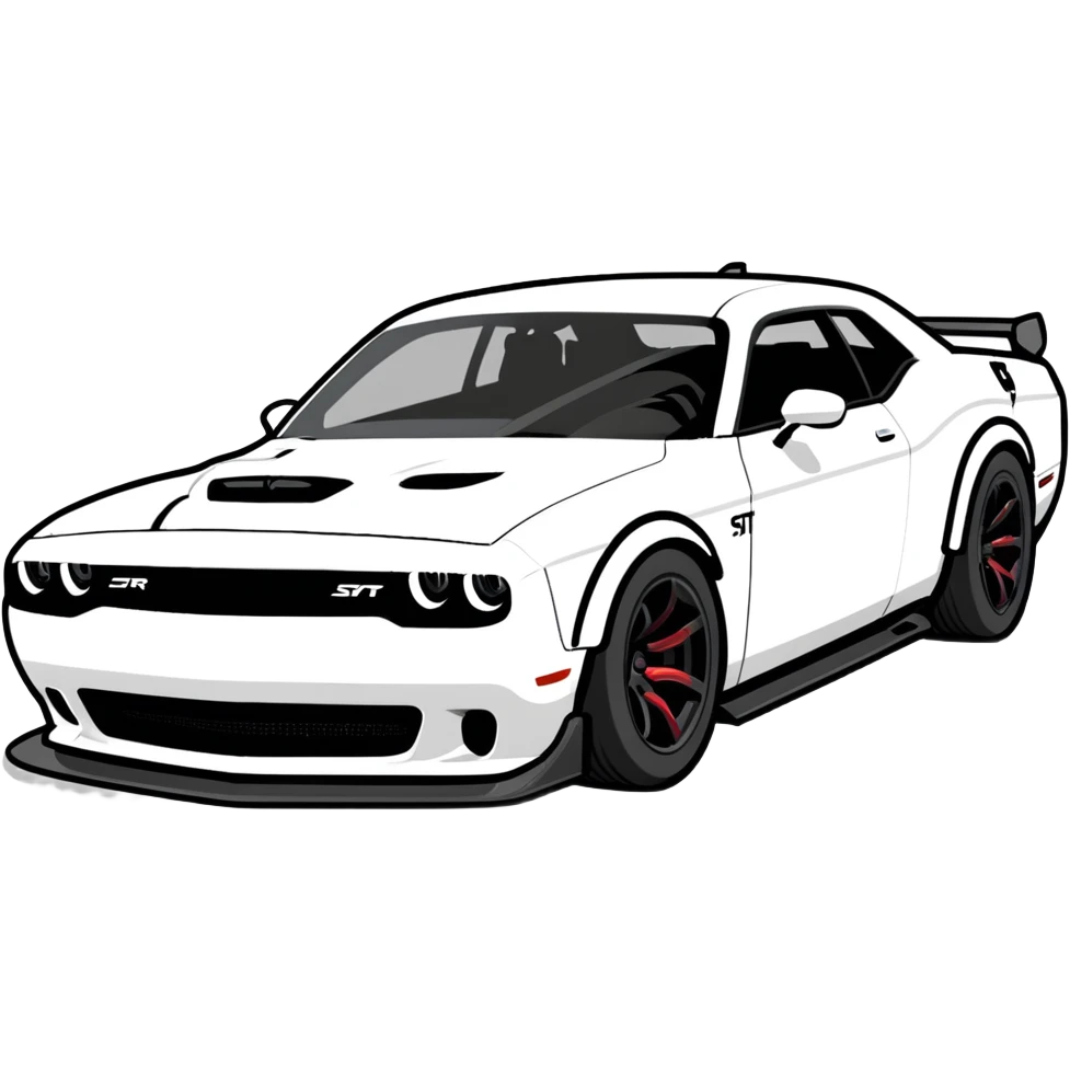 Dodge Challenger SRT hellcat drifting  emoji