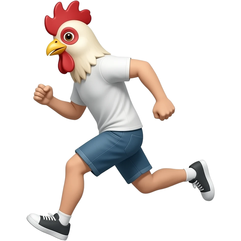 RUNNING AROUND LIKE A HEADLESS CHICKEN emoji