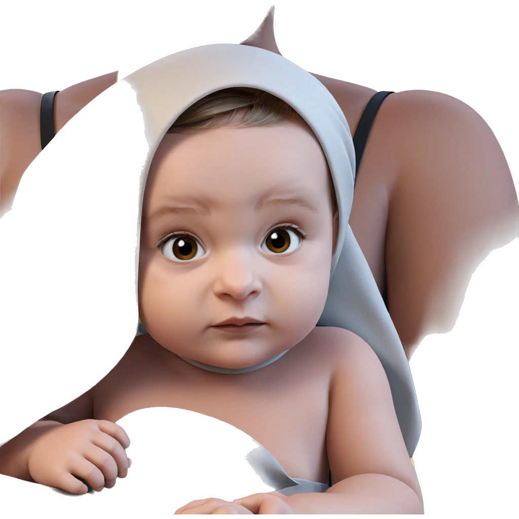 realistic girl gazing intensely emoji