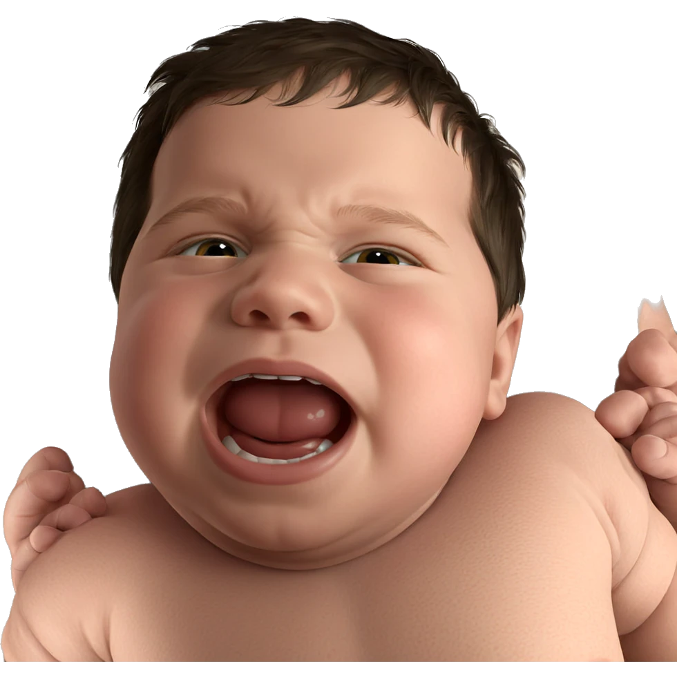 realistic baby boy portrait emoji