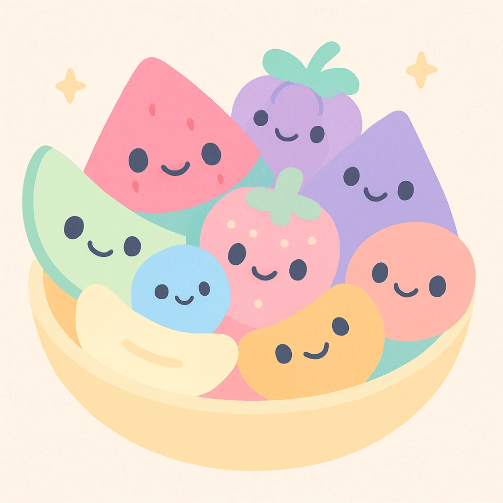 colorful fruit salad emoji