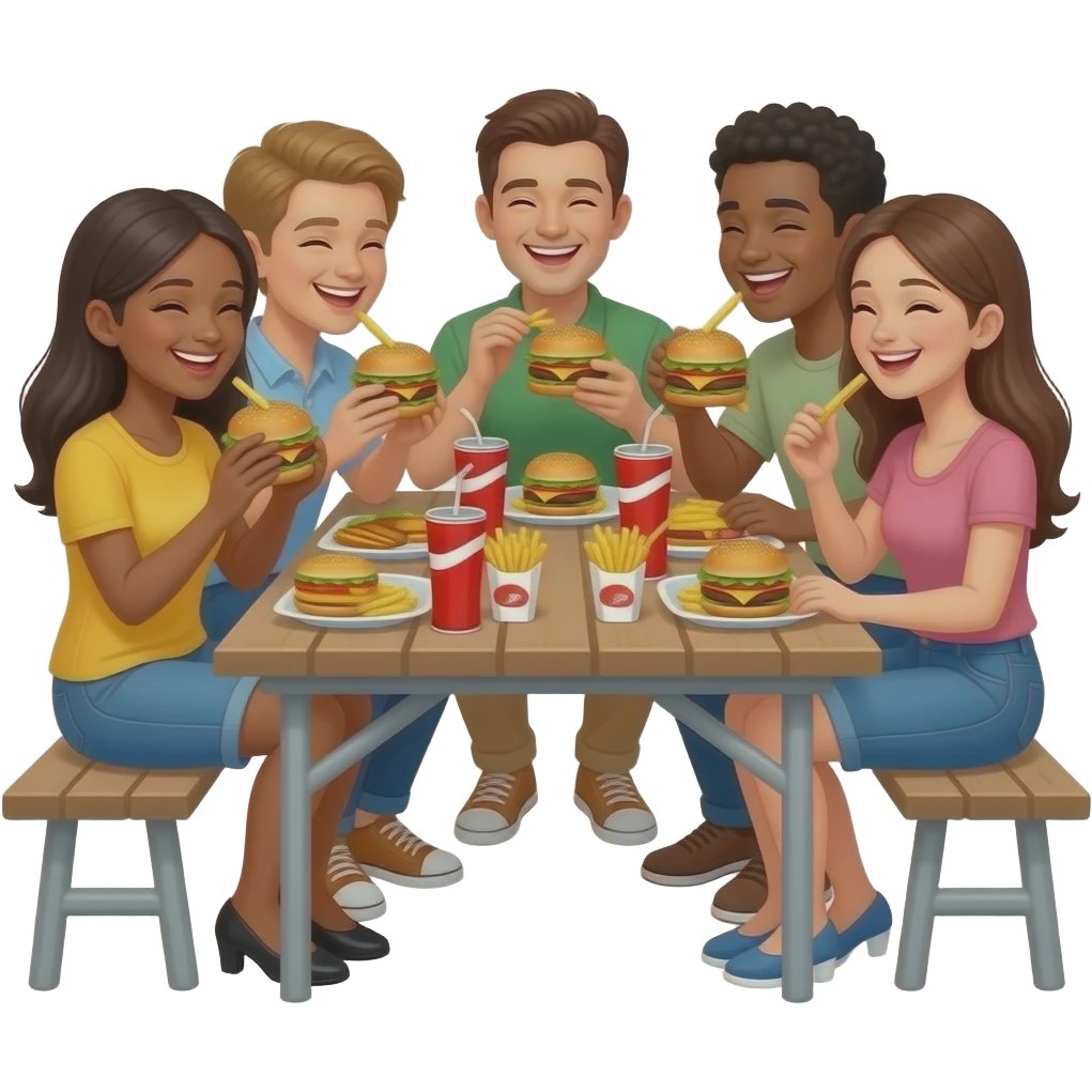 People Eating Fast Food emoji