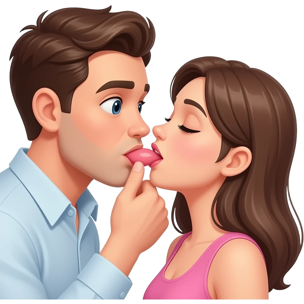 Guy sucking woman’s vagina emoji