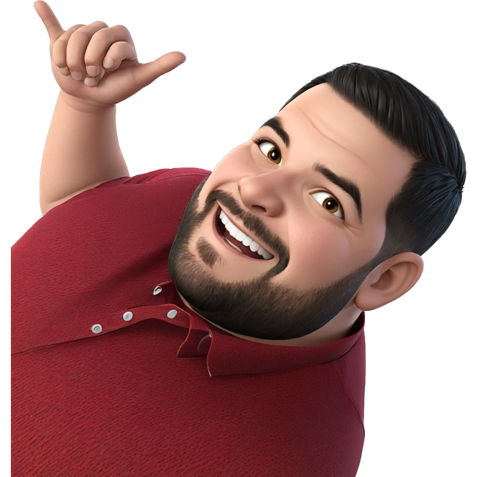 smiling boy in red shirt emoji