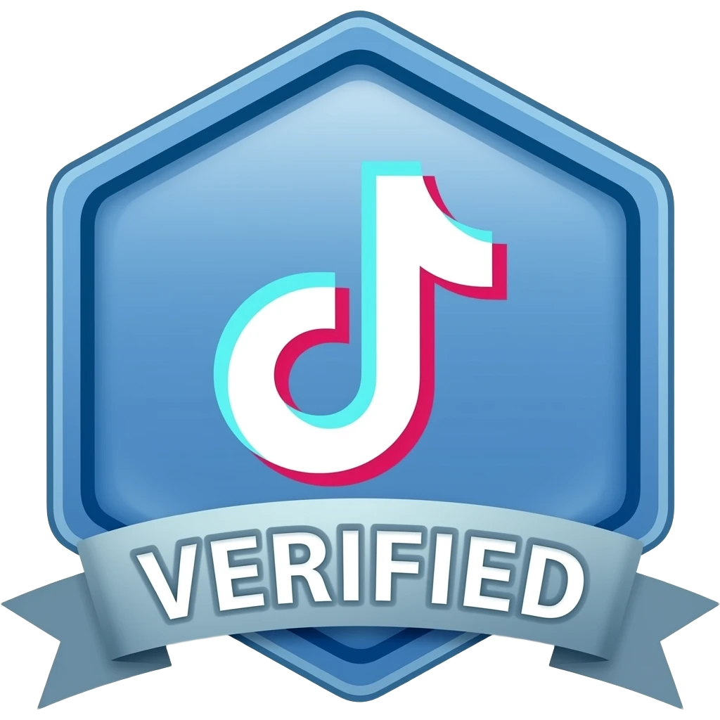 verified badge blue  in tiktok emoji