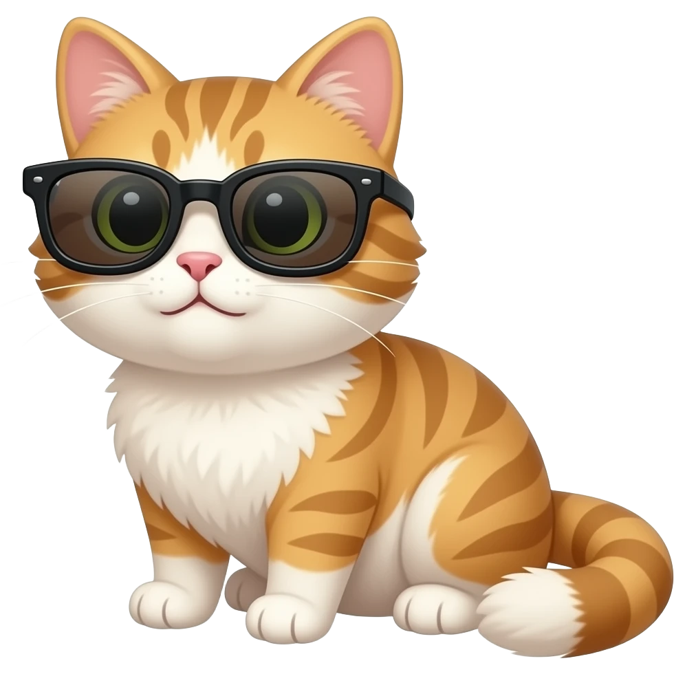 Cat wearing sunglasses emoji