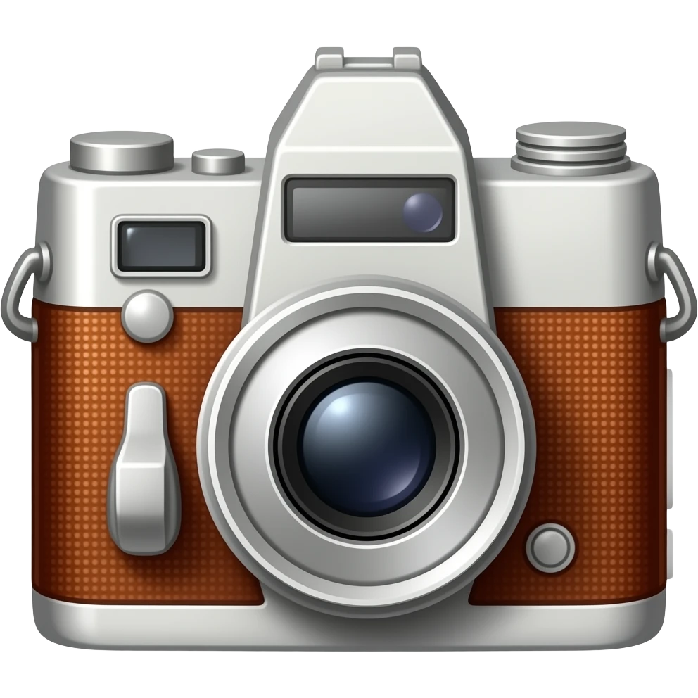 make-up set vintage with camera emoji