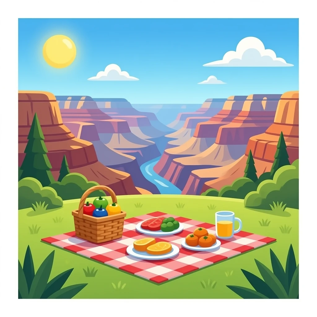 picnic at grand canyon emoji