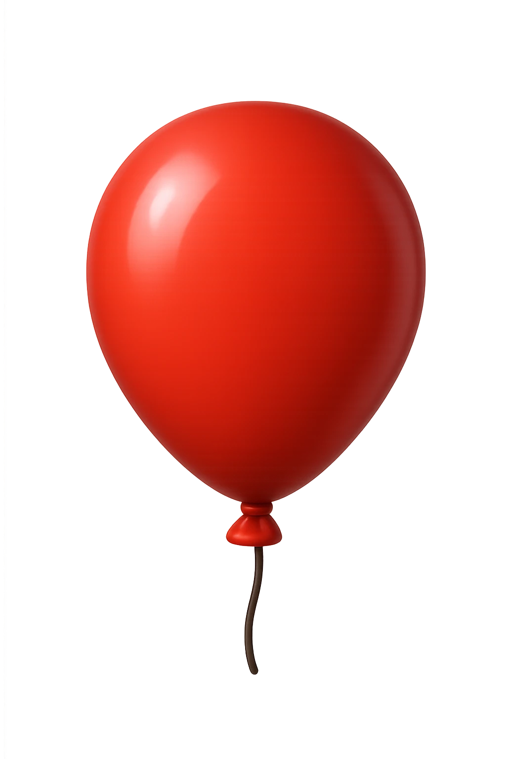 emoji 3d stile iphone che rappresenta un PALLONCINO ROSSO 3d emoji