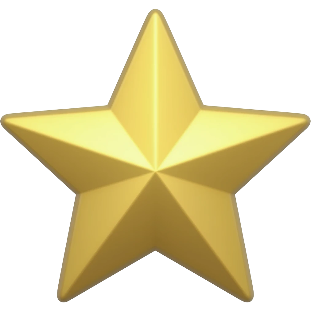 Half of gold star emoji