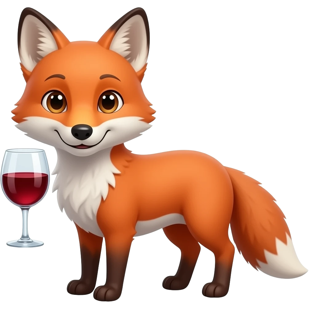 roter Fuchs Rotwein emoji
