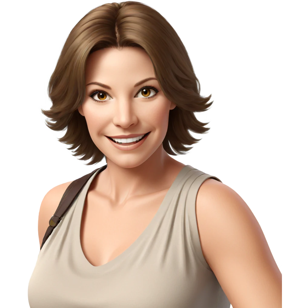 smiling girl with short hair emoji