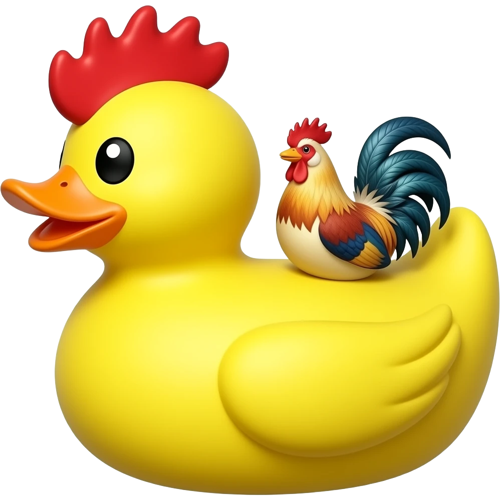 Rubber Duck with cock on his body emoji