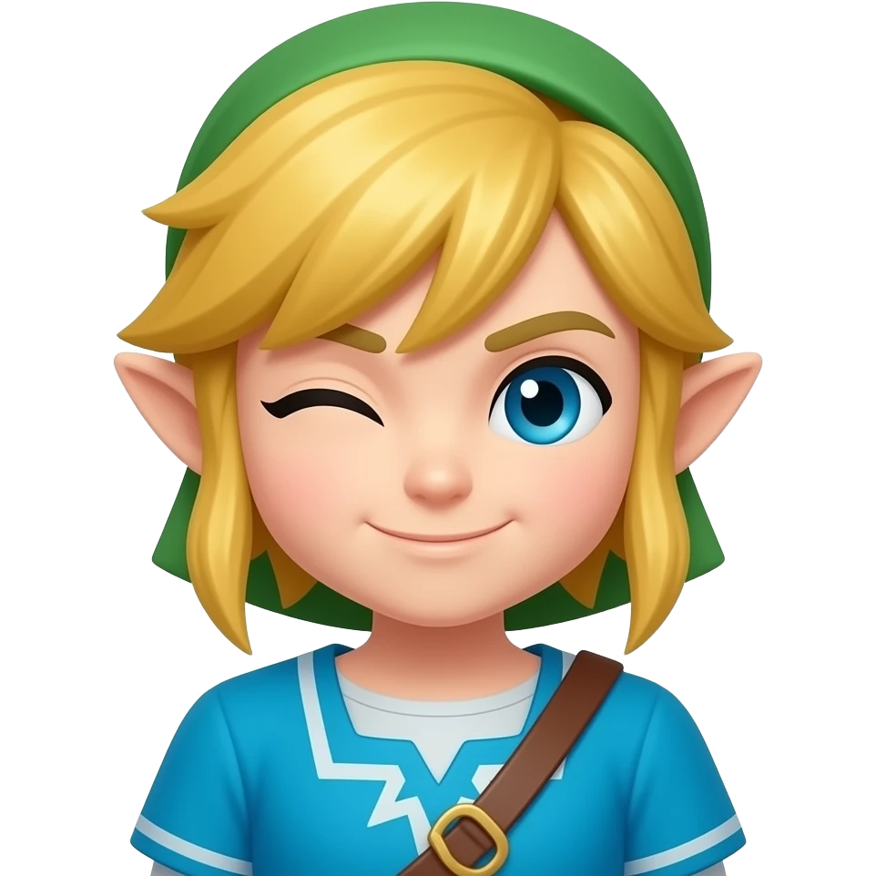 Link, Zelda zwinkern emoji