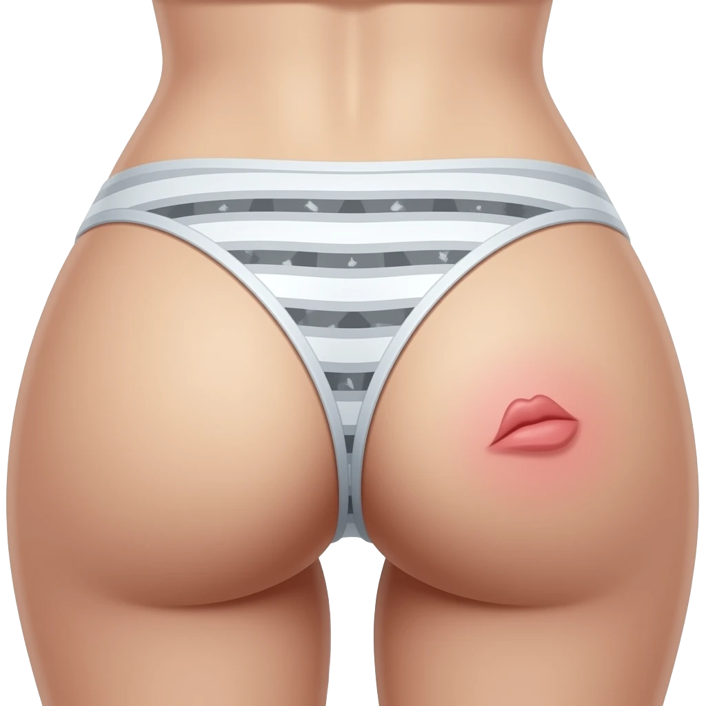 Slap mark on butt emoji