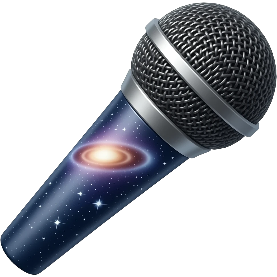 GALAXY microphone with imprints emoji