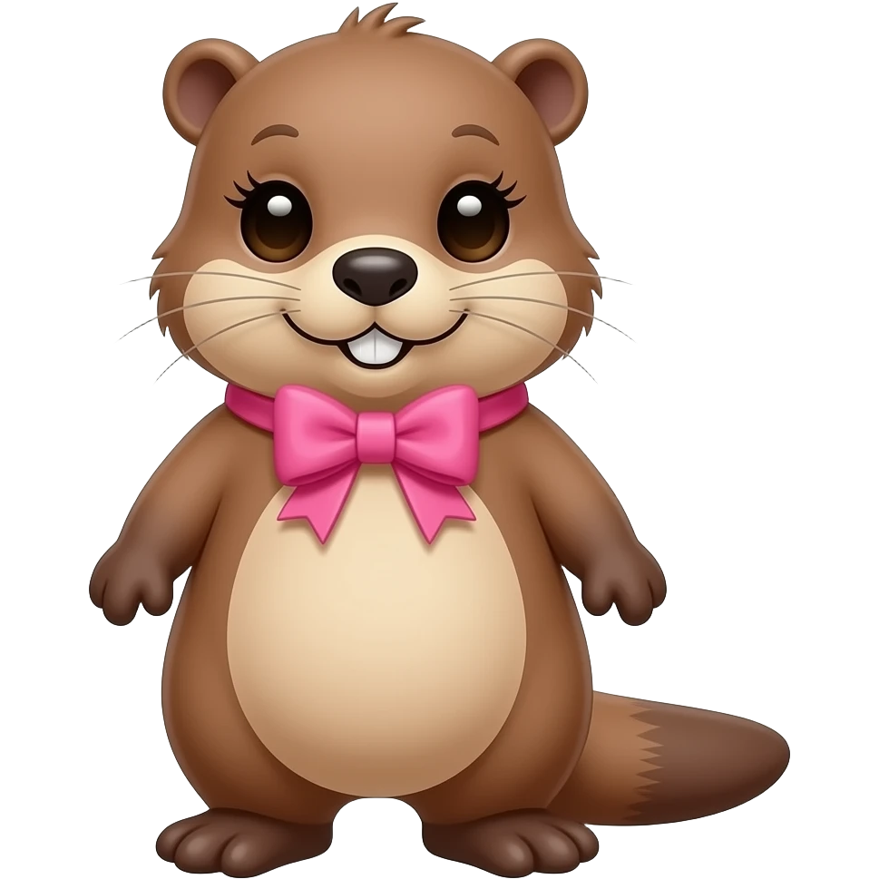 platypus cute long lashes pink bow emoji