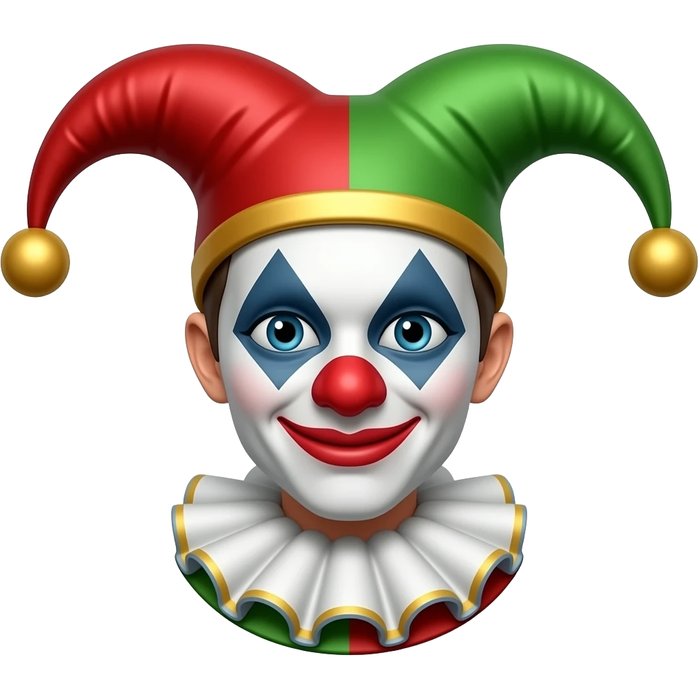 jester with wig emoji