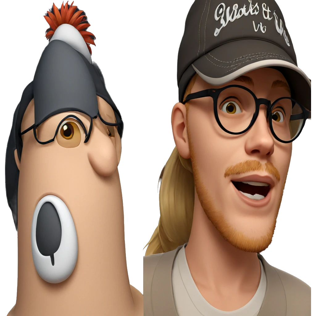 girl with hat and glasses emoji