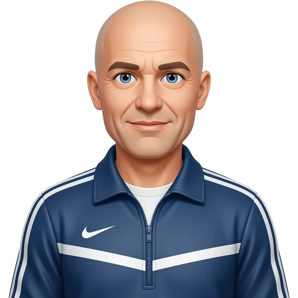 3/4 body middle-aged bald white man no facial hair sports jacket emoji