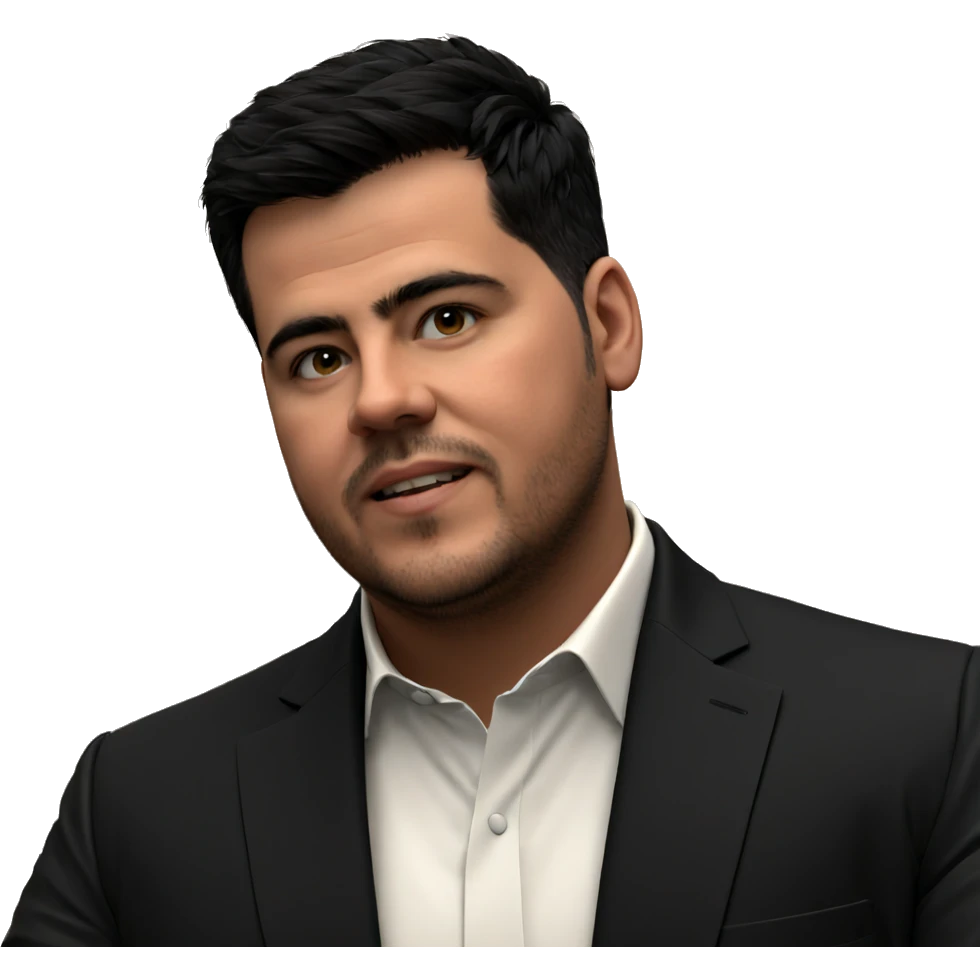 formal black jacket portrait emoji