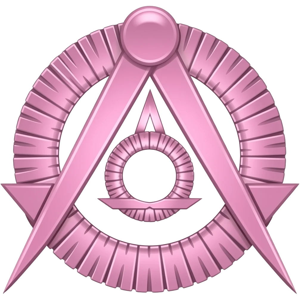 Pink freemasonry emoji
