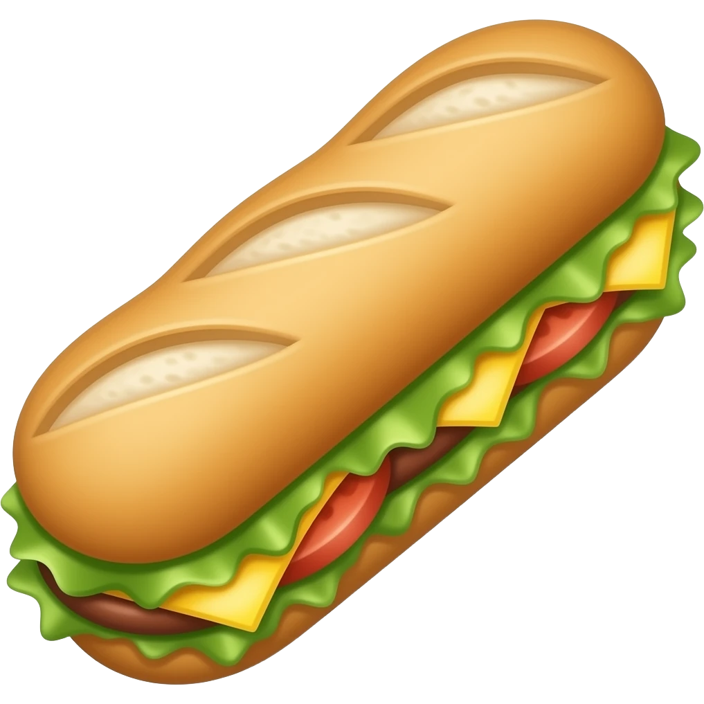 subway sandwich sub footlong emoji