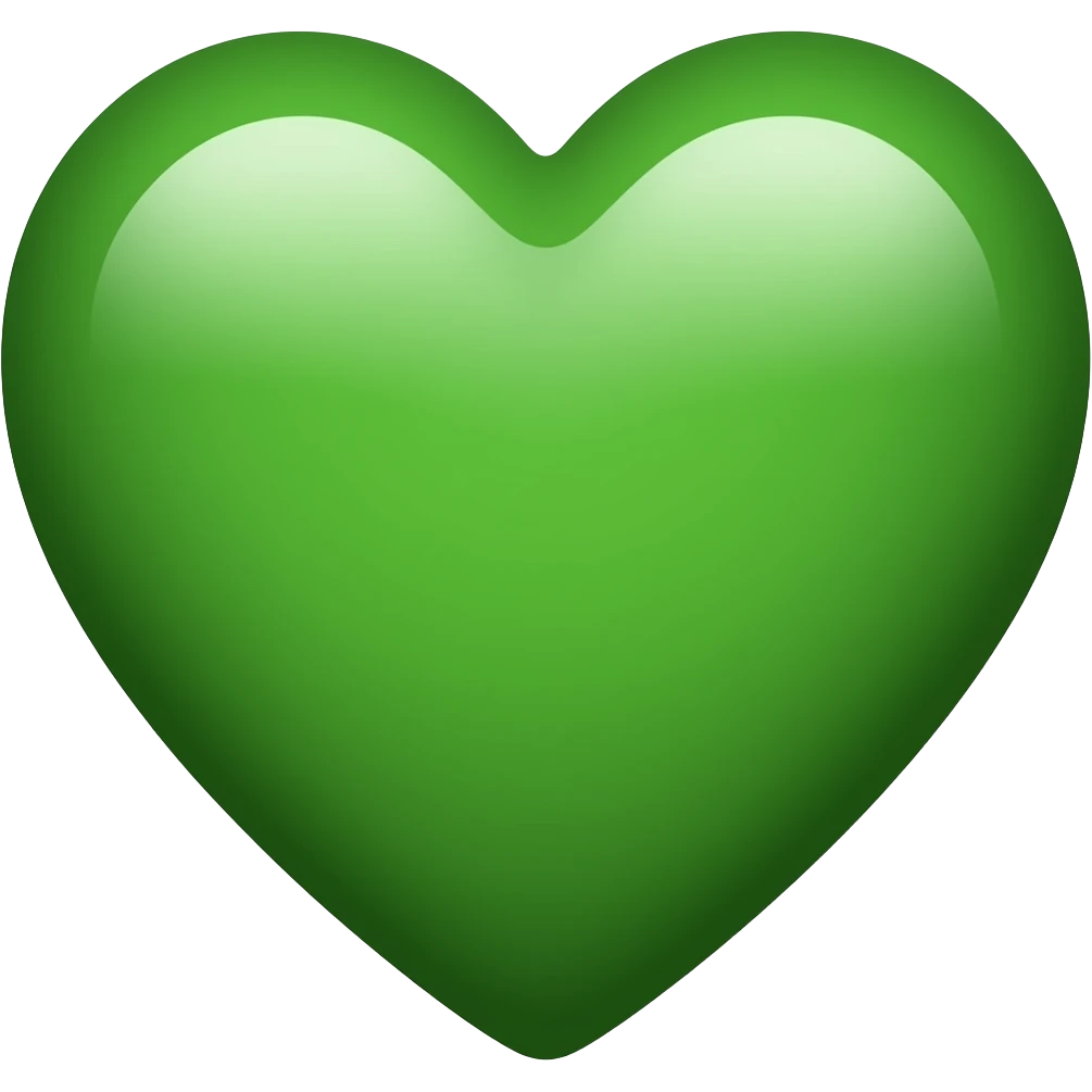 Forest green heart emoji