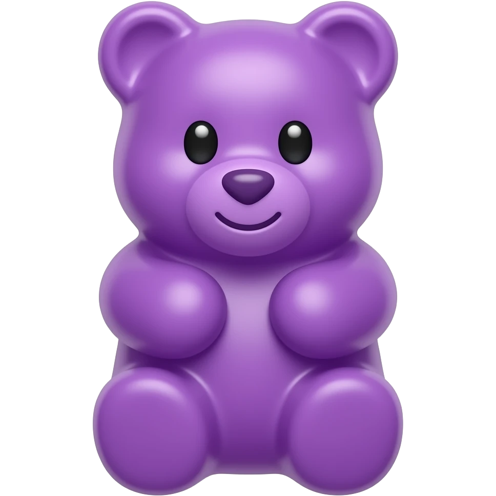 Gummy bear purple emoji