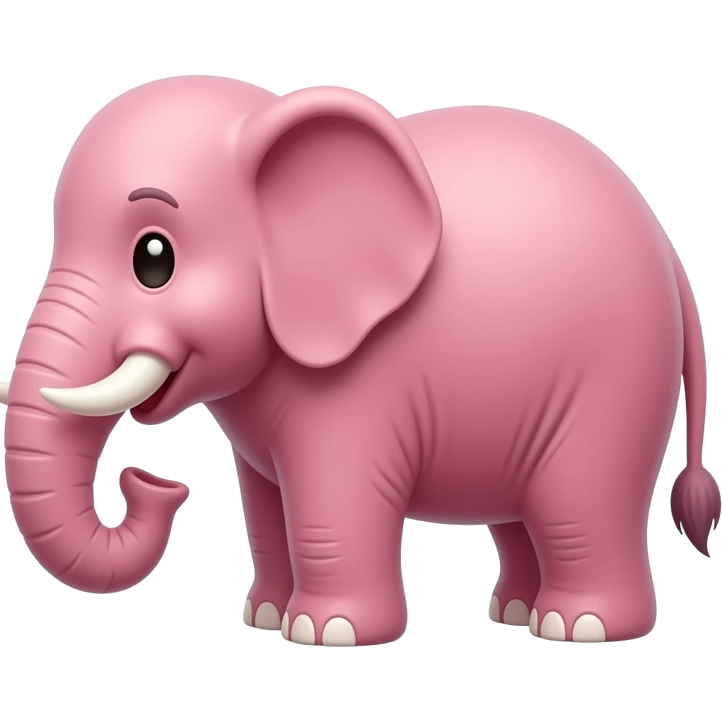 Éléphantde couleur fraise entrant de faire l’amour emoji