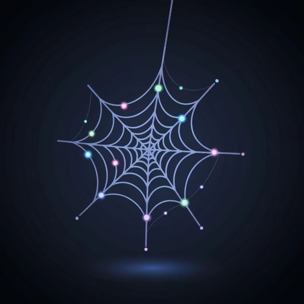 goth spiderweb, cute, expressive, minimal emoji