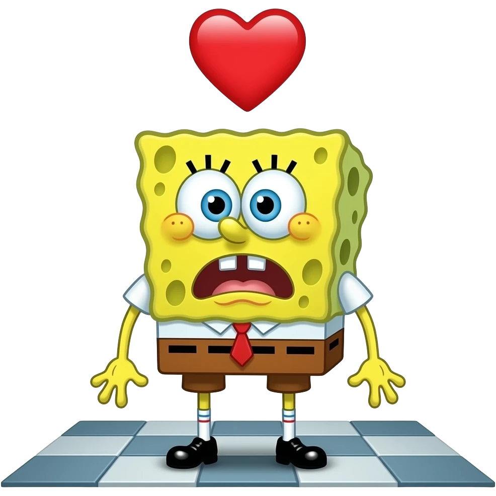 meme de medo esponja emoji