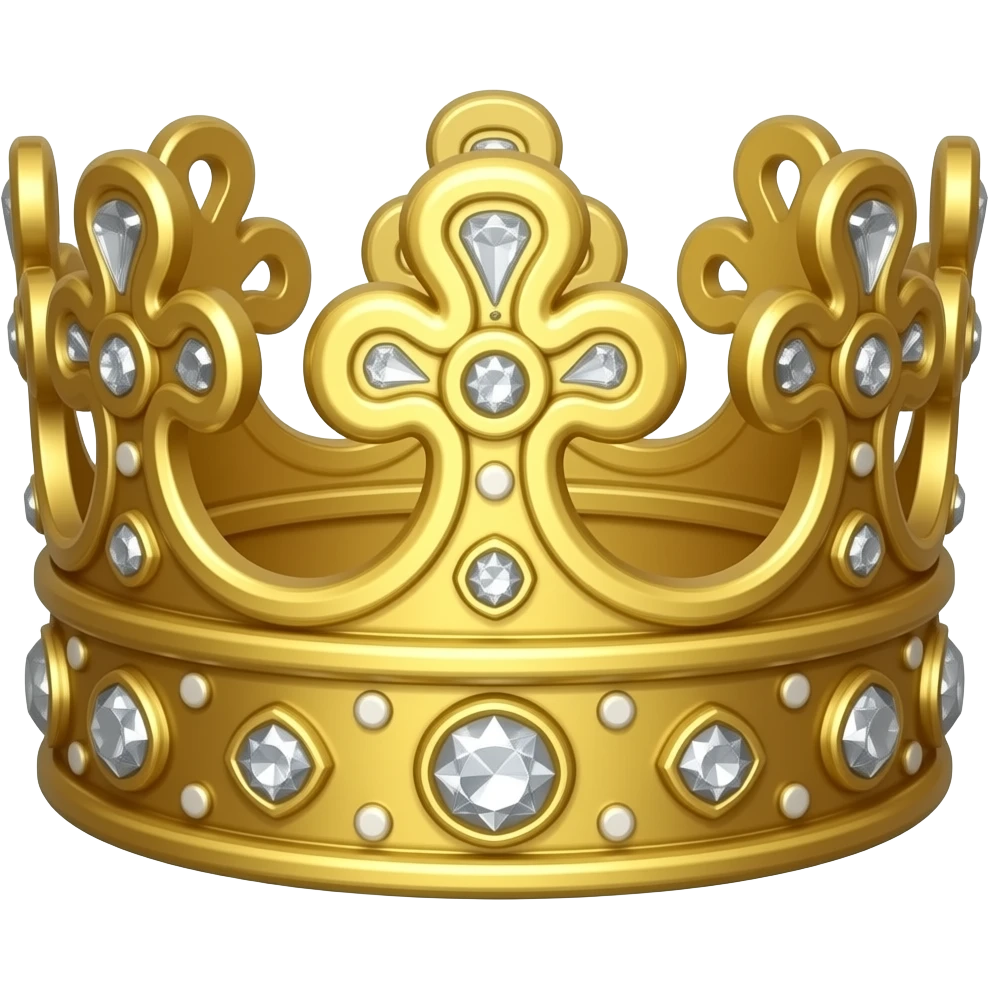 Corona laureada imperial de oro y diamantes del dios Emperador de Warhammer 40k emoji