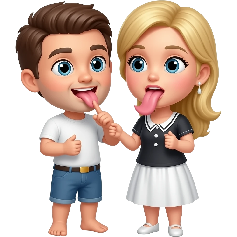 Couple blowjob emoji