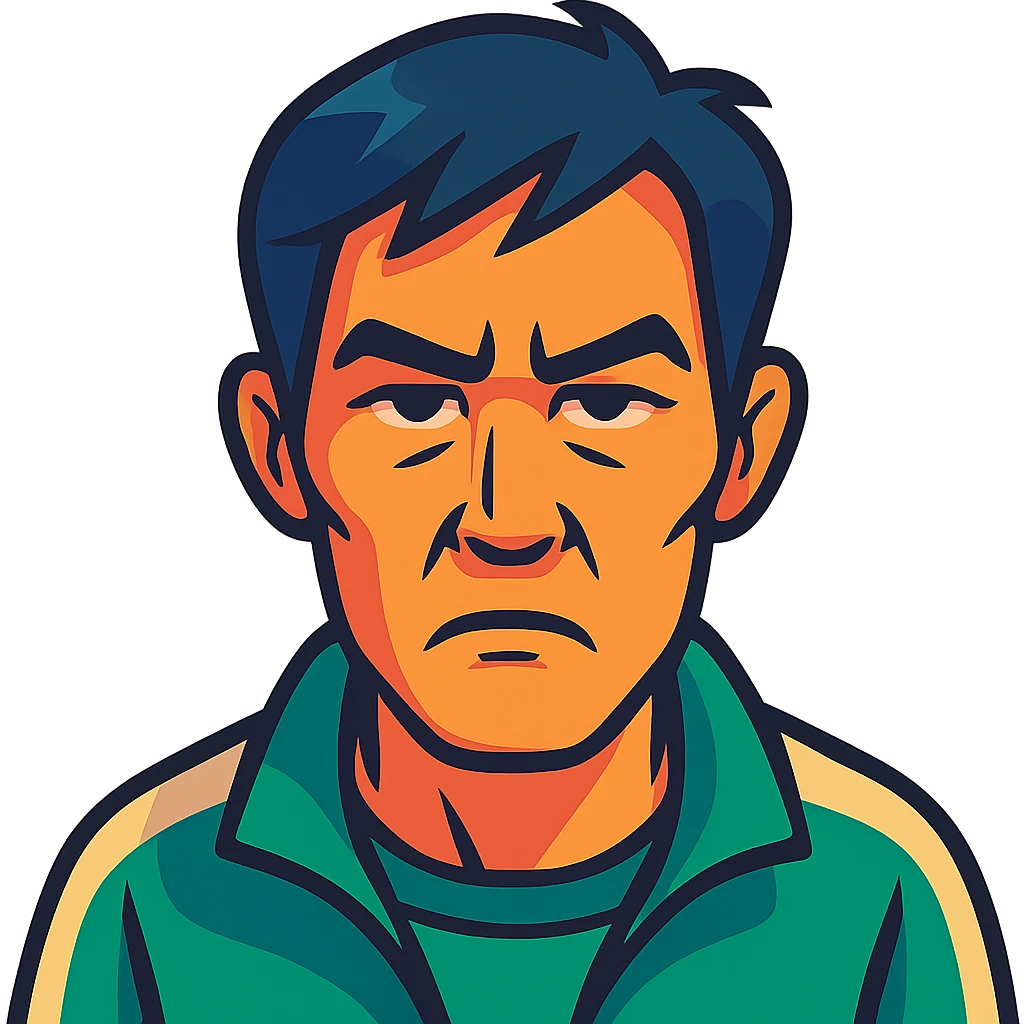 Portrait of the person in a vibrant toon style, colorful cartoon, expressive and lively, with a transparent background. emoji