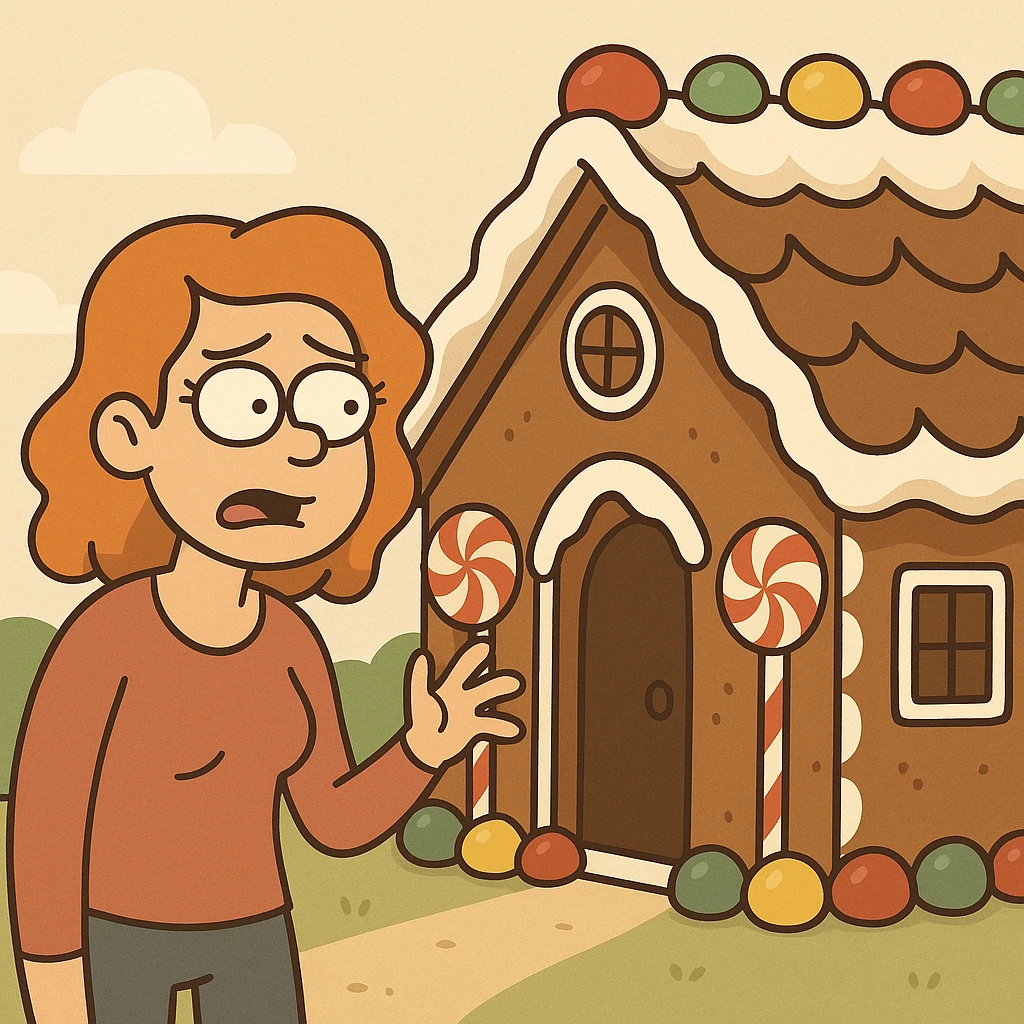 gingerbread house emoji
