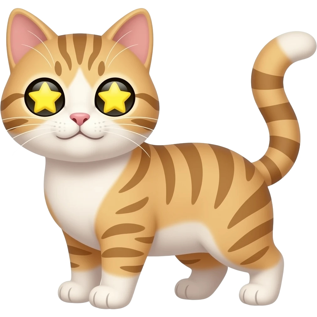 Star eyes cat emoji emoji