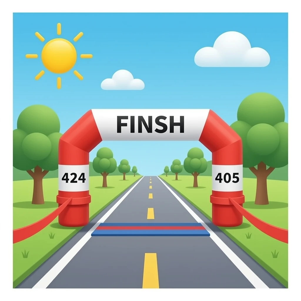marathon finish line emoji
