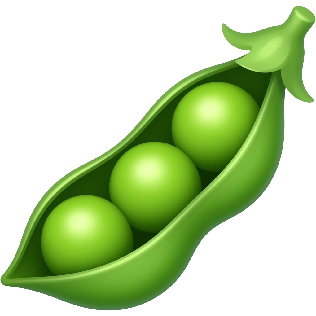 Kawaii vaina de guisantes emoji
