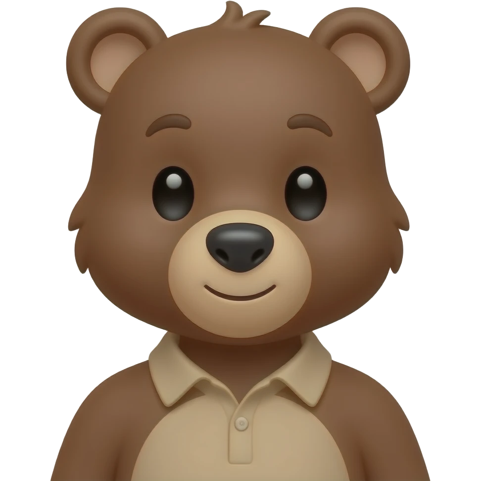 Bear boy emoji