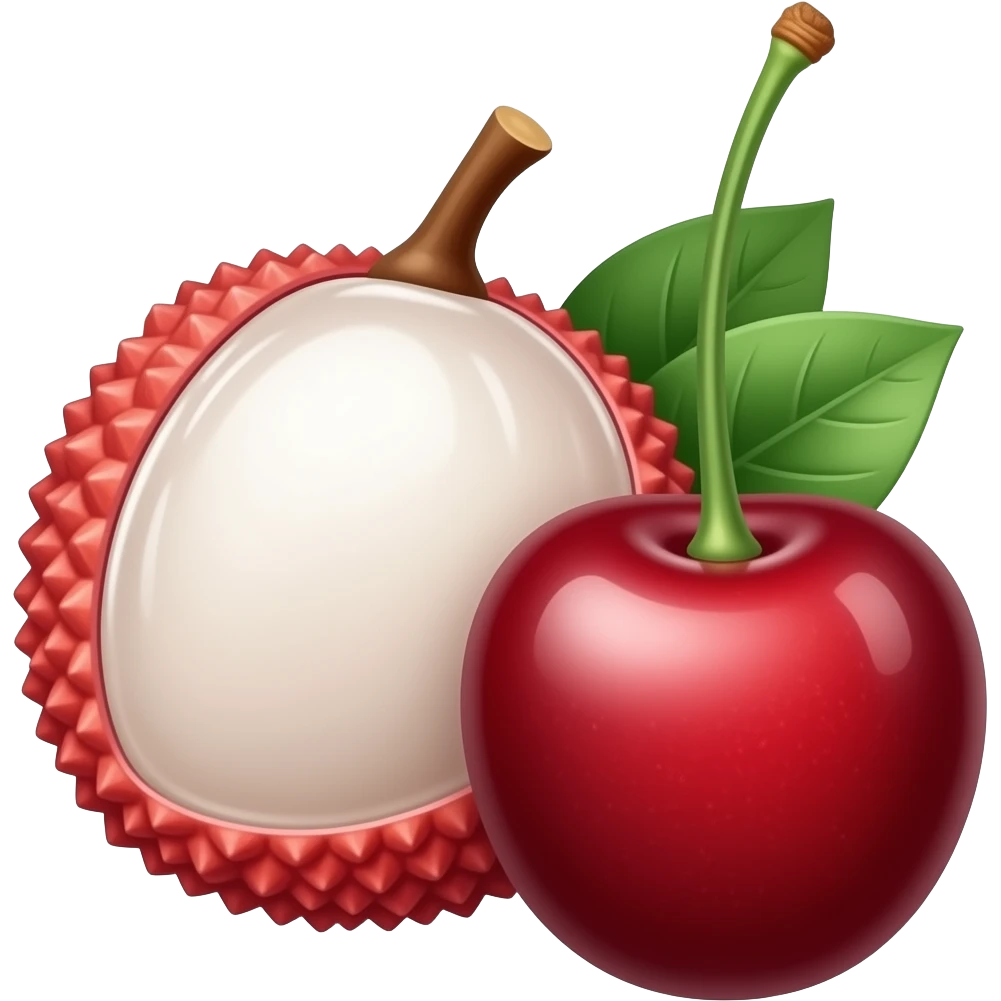 Lichi cherry emoji