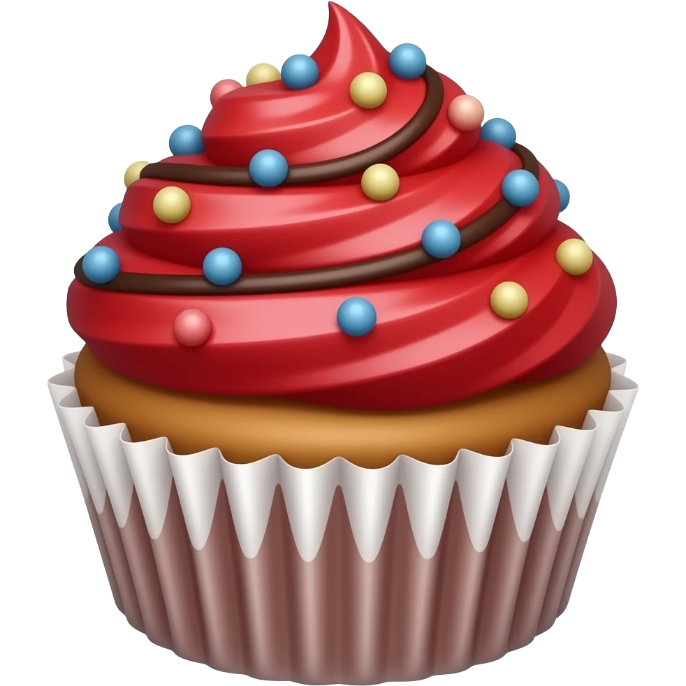 Galaxy cupcake red emoji
