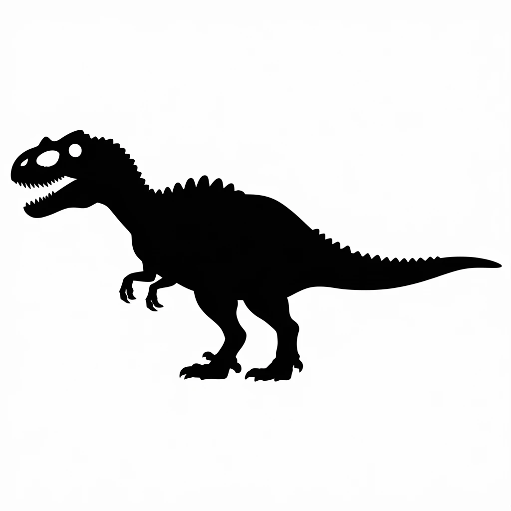 Dinosaur icon black silhouette emoji