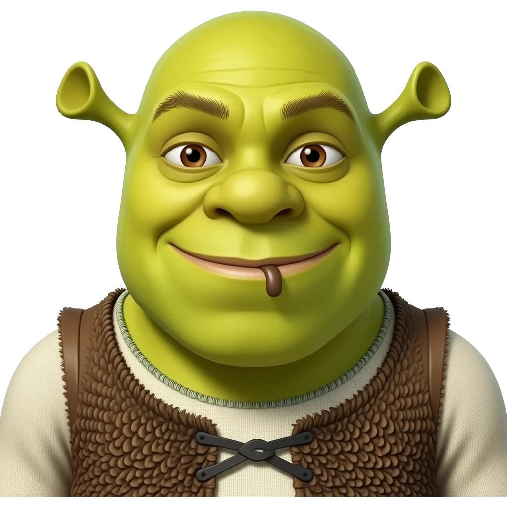 Shrek taking a shit emoji