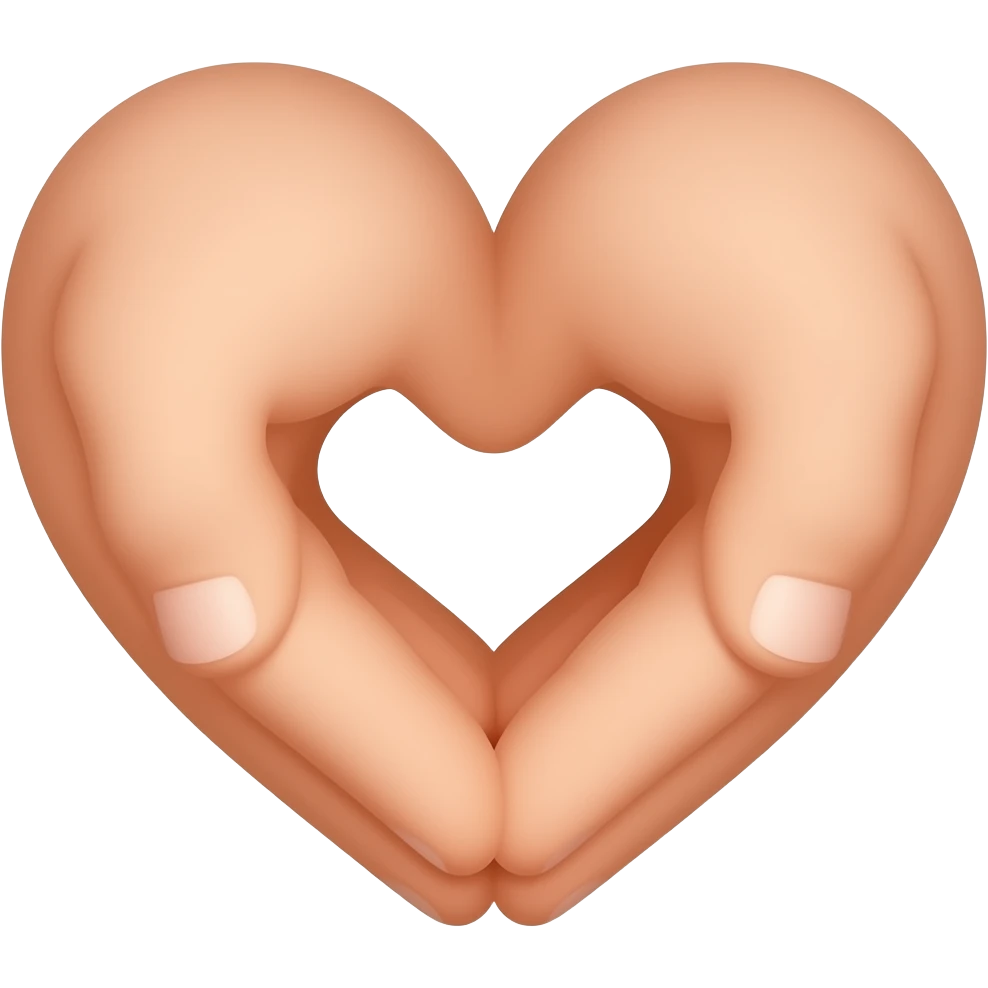 hand heart symbol emoji