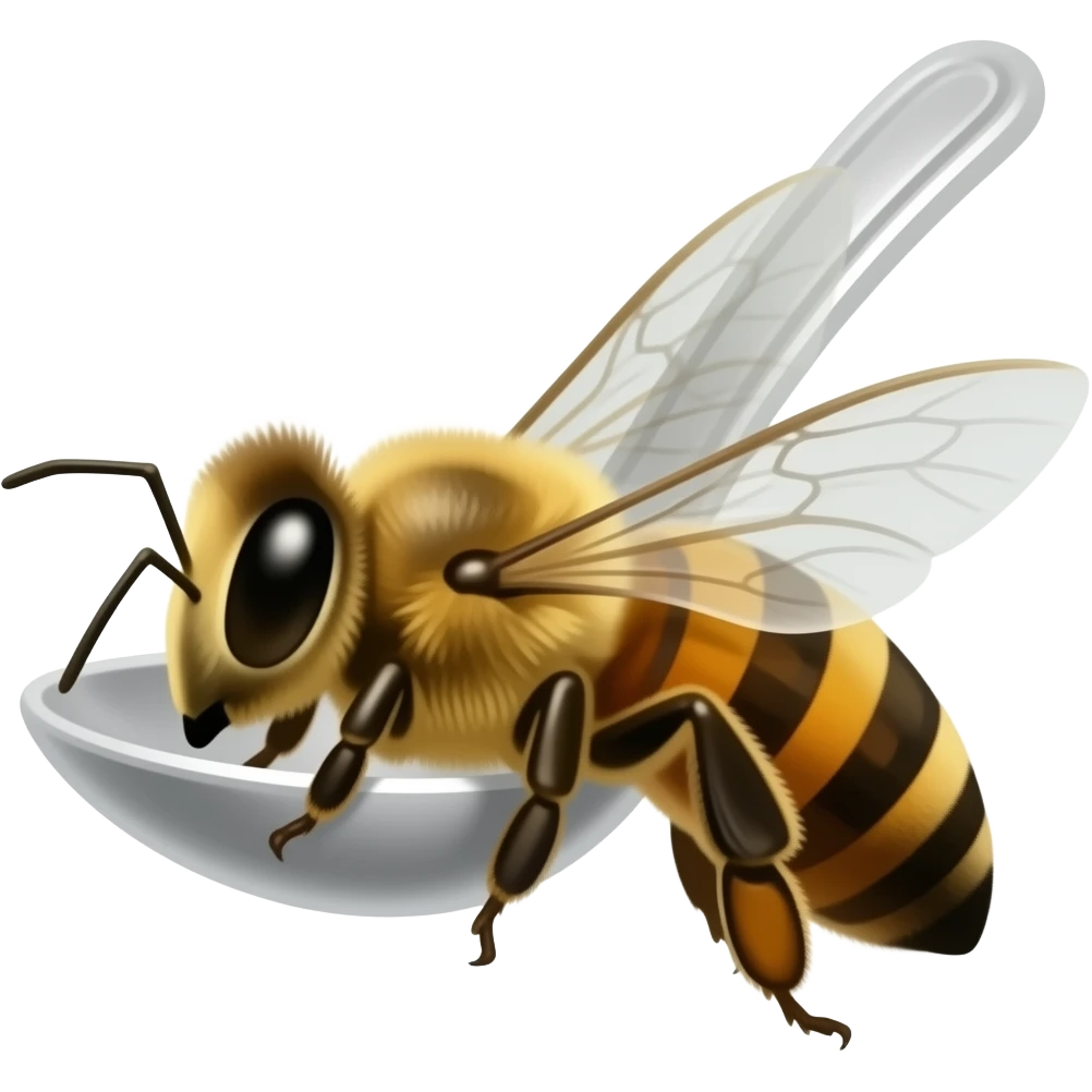 bee in a spoon emoji